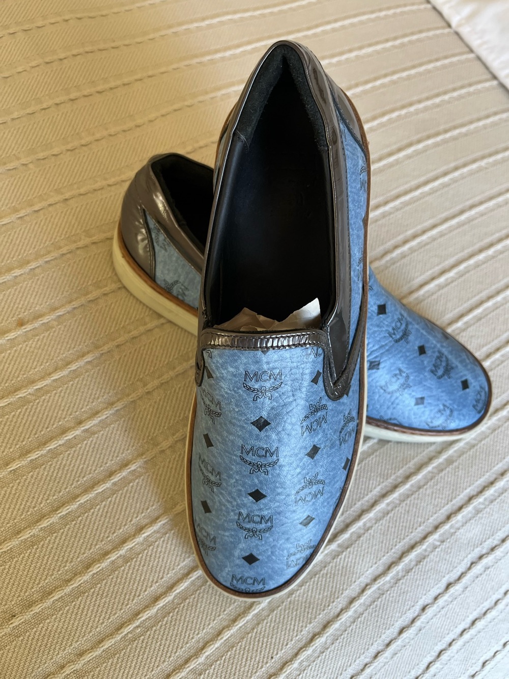 MCM Visetos slip-on sneakers size 40